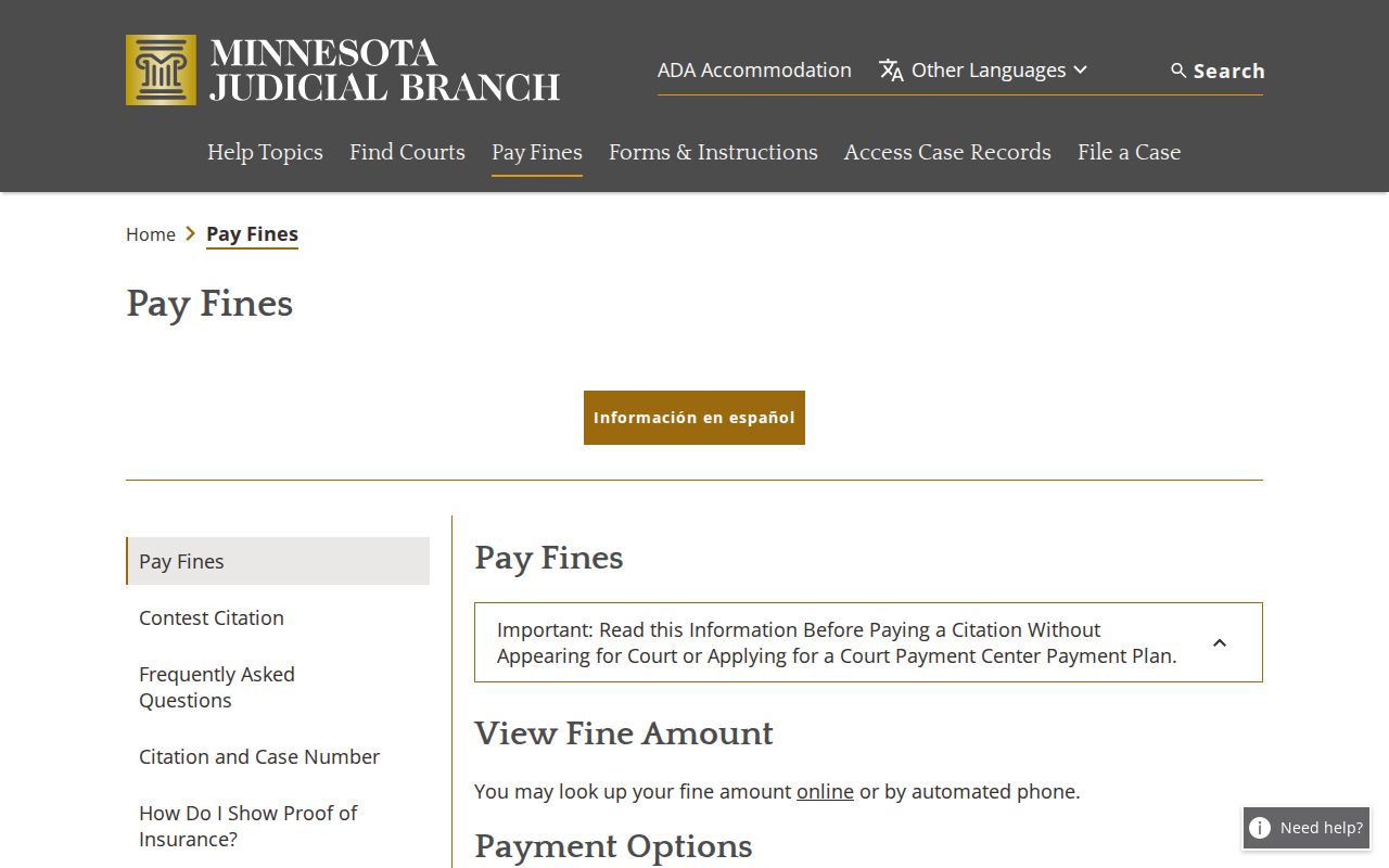 Red Lake County court docket Court Payment Center record route