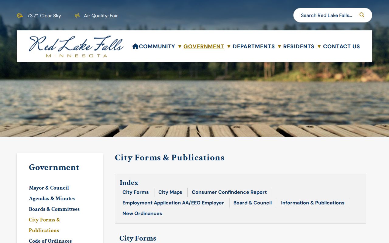 Red Lake County court docket Red Lake Falls ordinance forms records